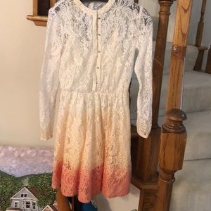 Maje gradient color lace dress